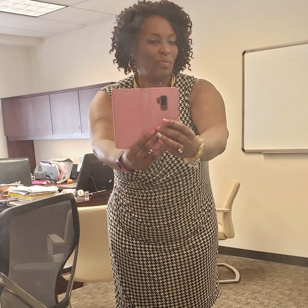 Ralph Lauren mock wrap dress